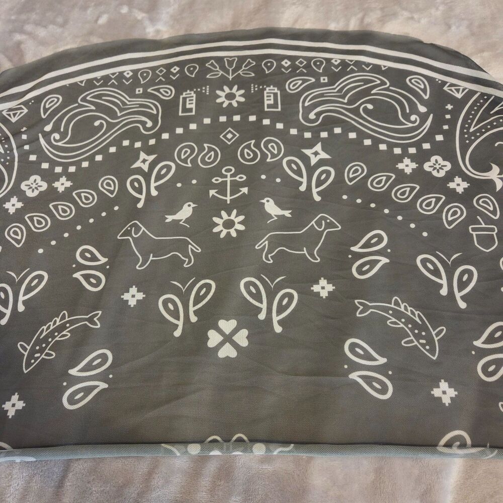 Nature Themed Sage & White Mesh One Size Sarong / Shawl Beach wear Pool attire